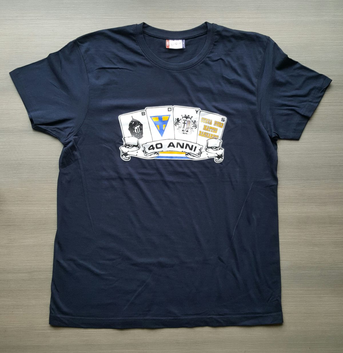 T-shirt Stampata PARMA Boys Commemorativa 40° Anno
